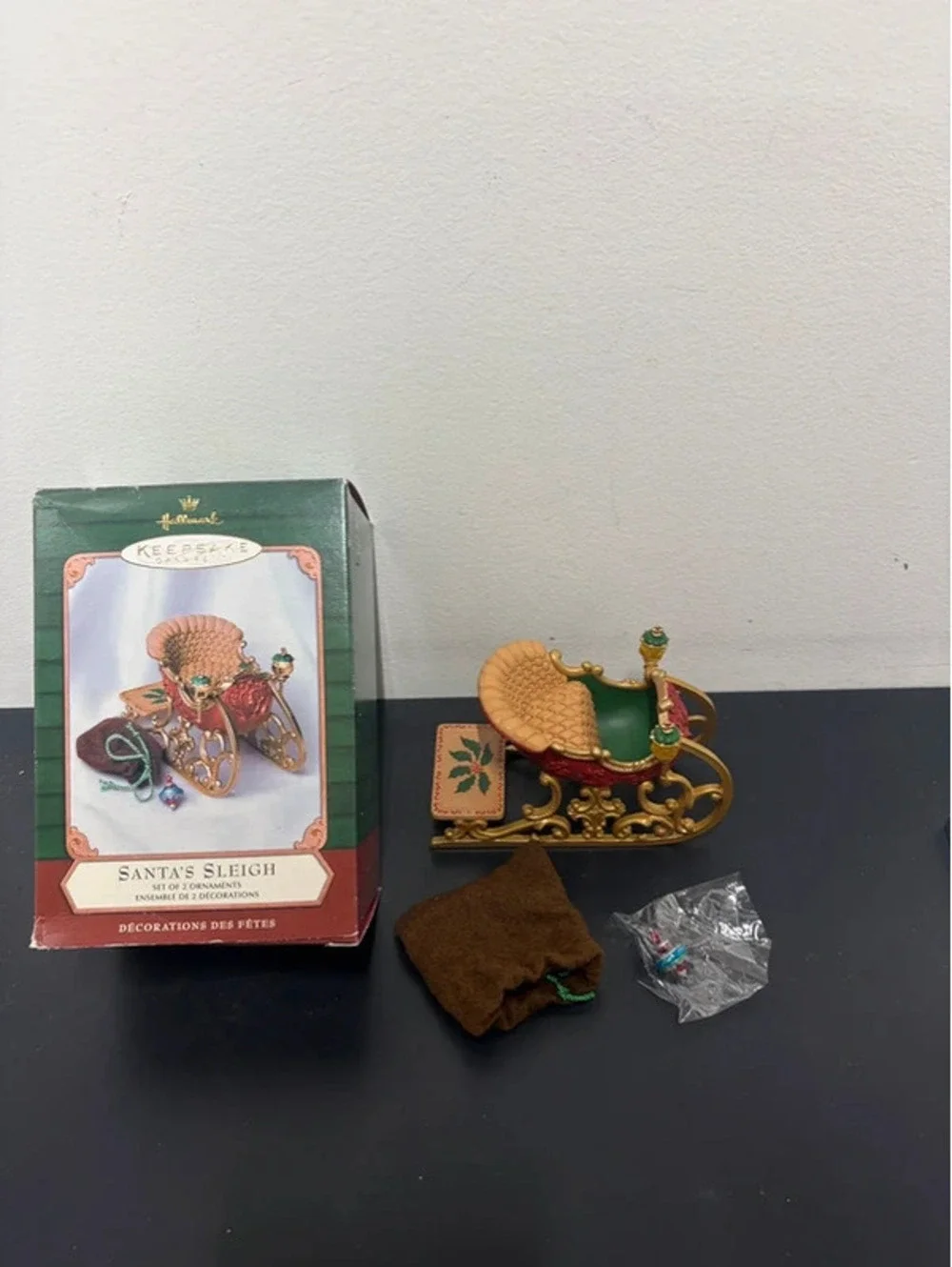 Santas Sleigh 2001 Hallmark Keepsake Ornament